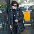 Boys Cotton Winter Fashion Fur Collar Sport Jacket Outwear Children Cotton-Padded Jacket Boys Warm Coat
