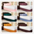 Elastic Bed Skirt Without Bed Surface 100% Polyester Bed Apron Bedspread Lace Bed Skirt Full Queen Size
