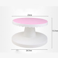 Cake Swivel Plate Plastic Turntable Decoration 360 Degree Manual Revolving Round Cake Stand Platform Kitchen Baking Tool CT1031