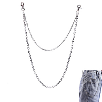 2 Styles Rock Punk Hook Trouser Pants Waist Link Belt Metal Chain Hip Hop Belts Chain For Women Men Clothes Accessories