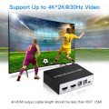 4K HDMI USB KVM Switch 2 Port HDMI KVM Selector for 2 Computer Sharing 1 HD Monitor and 4 USB Devices, Support wireless keyboard