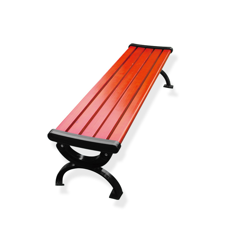 Park bench outdoor anticorrosive wood benches courtyard wood chair stool playground park chair seat cast aluminum