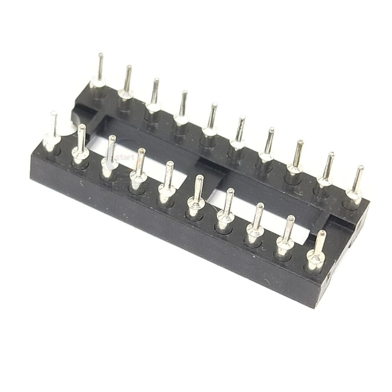 10PCS Round Hole IC Socket Connector Integrated Circuit Socket Microcontroller Base DIP 6 8 14 16 18 20 24 28 40 Pin Sockets