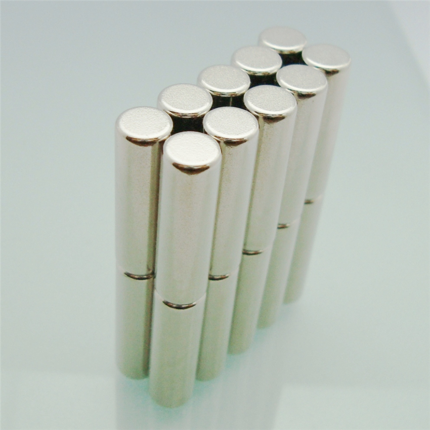 Rod Magnets 5Pcs dia6x30mm Round Bar Rare Earth Neodymium Super Strong Magnets N52 Strong Round Magnetic Materials rod