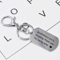 Engraved Godfathers are a blessing thank you for being mine Keychain Stainless Steel Key Chain Friends Family Gift Car Keyring