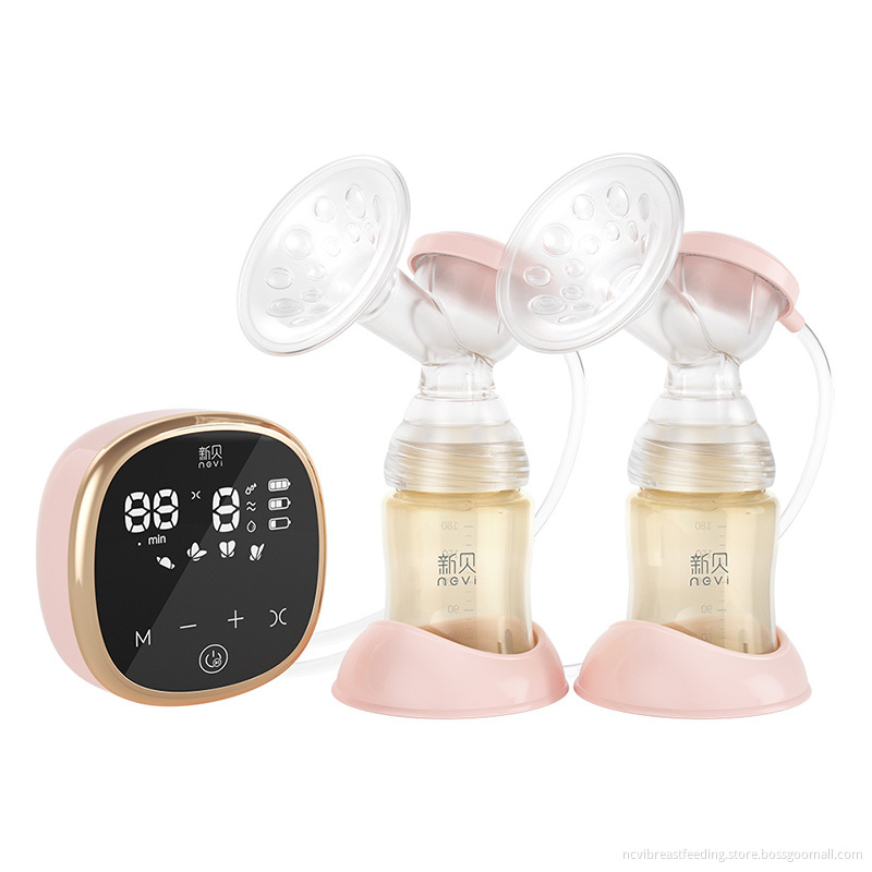 Super Digital Silicone Breast Pump with PP Bottles