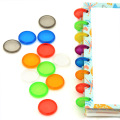 24PCS Binding Disc Buckle 18/24/28MM Candy Color Mushroom Hole Binding Disc Plastic DIY 360 Degree DIY Office Supplies