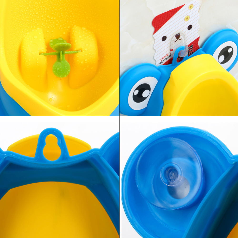 Children's Frog Urinal Wall-Mounted Hook Frog Potty Urinal Baby Boy Bathroom Toilet Child Training Stand Toilet Training