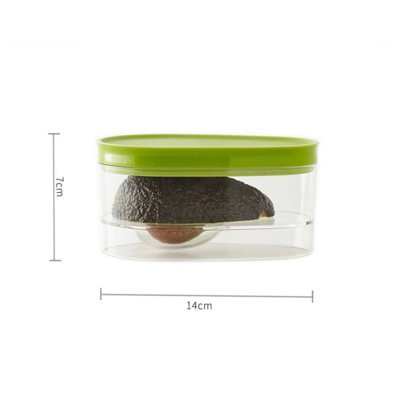 Mini Plastic Avocado Storage Container Vegetable and Fruits Fresh-keeping Box for Avocado Keep Fresh Kitchen Fruit Accessories