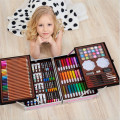 145 pcs Creative Learning stationery artistic drawing sets gift for kids super mega art set Non-toxic watercolor pen
