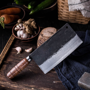 Traditional Handmade Chinese Style Kitchen Cut Meat Vegetable Knife Cooking Knives Chef Special Knife Household Cleaver Slicer