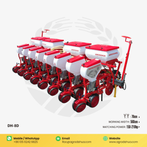 8-Row Pneumatic Precision Seeder with Simultaneous Seeding and Fertilization