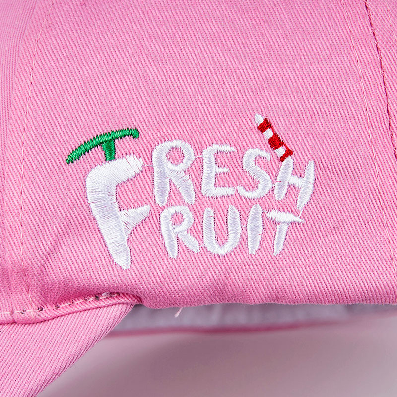 2016 New Arrival Spring Leisure Fresh Fruit Embroidery Hat Strawberry Banana Cherry Orange Peach Baseball Cap For Women B291