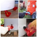 Automatic Chicken Drinking Fountains Chicken Bowl Drinking Feed Bird Coop Poultry Chicken Fowl Drinker Water Drinking Cups 12Pcs