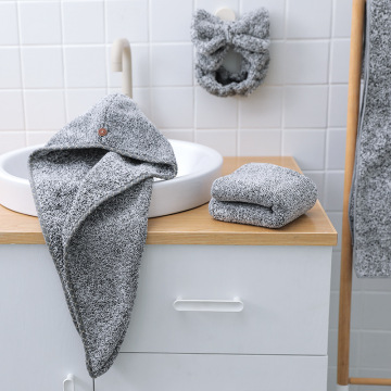 Coral Velet Towel Rag Cleaning Cloth Hand Showel Caps Towel Women Headband Hair Dry Cap Quick Frying Hat Bathroom Accessories