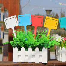 10pcs Garden Plant Labels Plastic Plant T-type Tags Markers Nursery Pots Garden Decoration Seedling Tray Mark Tools K10