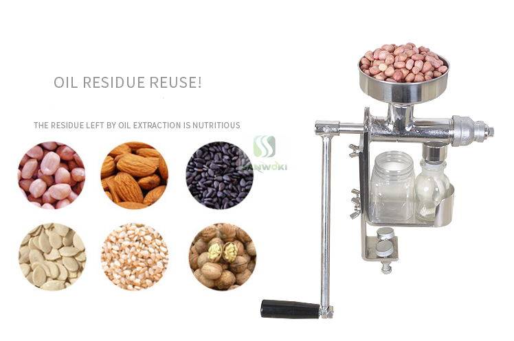 Manual rapeseed extracting machine walnut squeezing oil machine sesame pressing machine nuts oil press machine oil maker machine