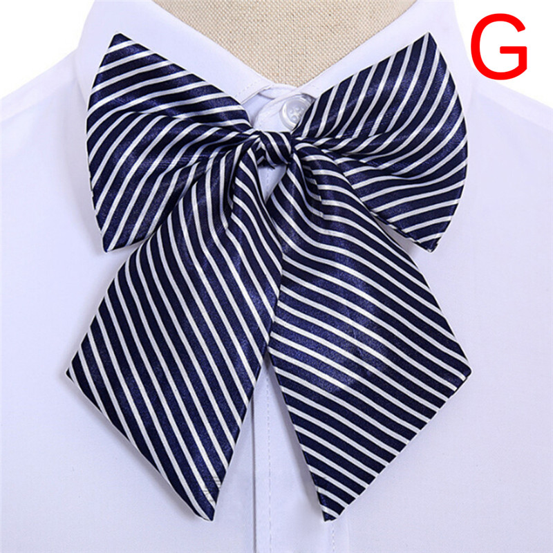 Women Bowties Vintage Striped Bow Ties Silk Tie Bow Tie Butterfly Gravata Borboleta Cravat Wedding Neck