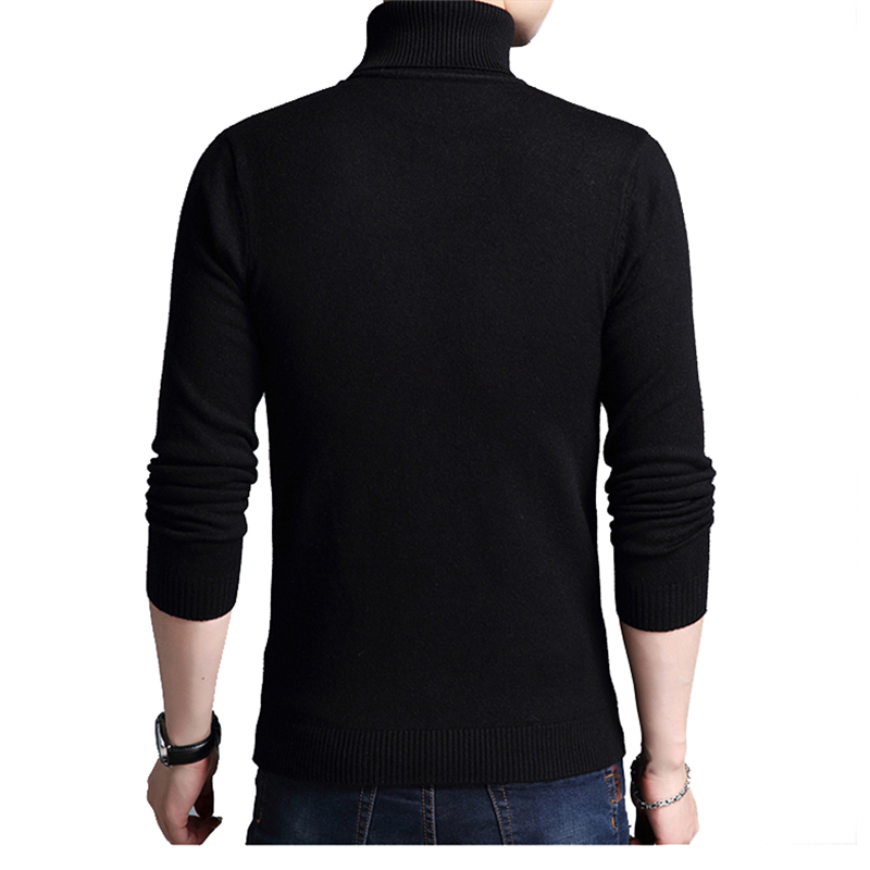 TFETTERS 2020 Slim Thickened Men's Base Coat Turtleneck Sweater Men Sweater Black Sweater Knitwear Long Sleeve Slim Sweaters