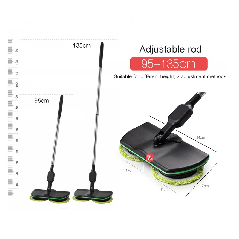 Cordless Electric Mop Electric Spinning Household Cleaning Rechargeable Maid Floor Cleaner Powered Scrubber Polisher Carpet