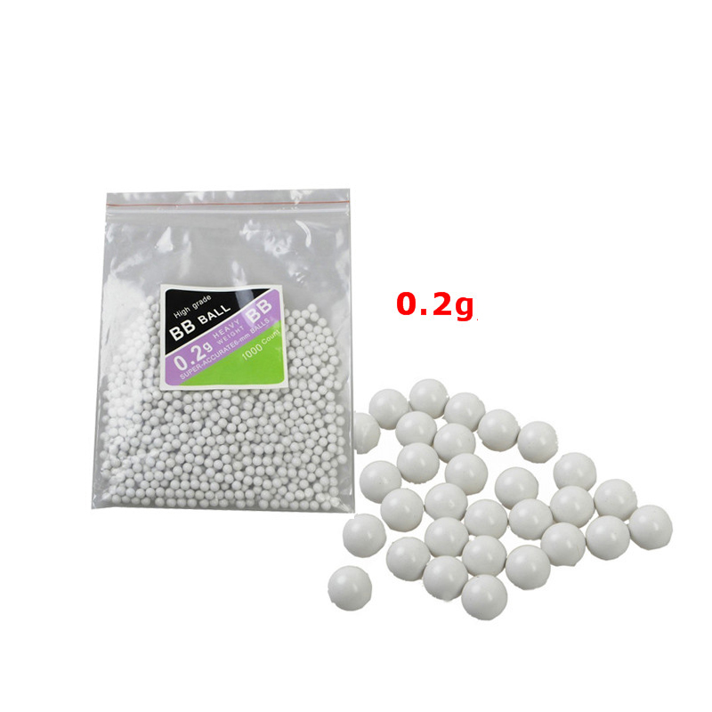 1000 Rounds 0.2g Tactical BB Balls Paintball Shooting Plastic BB Pellets 6mm Strike Ball Paintball Accessories