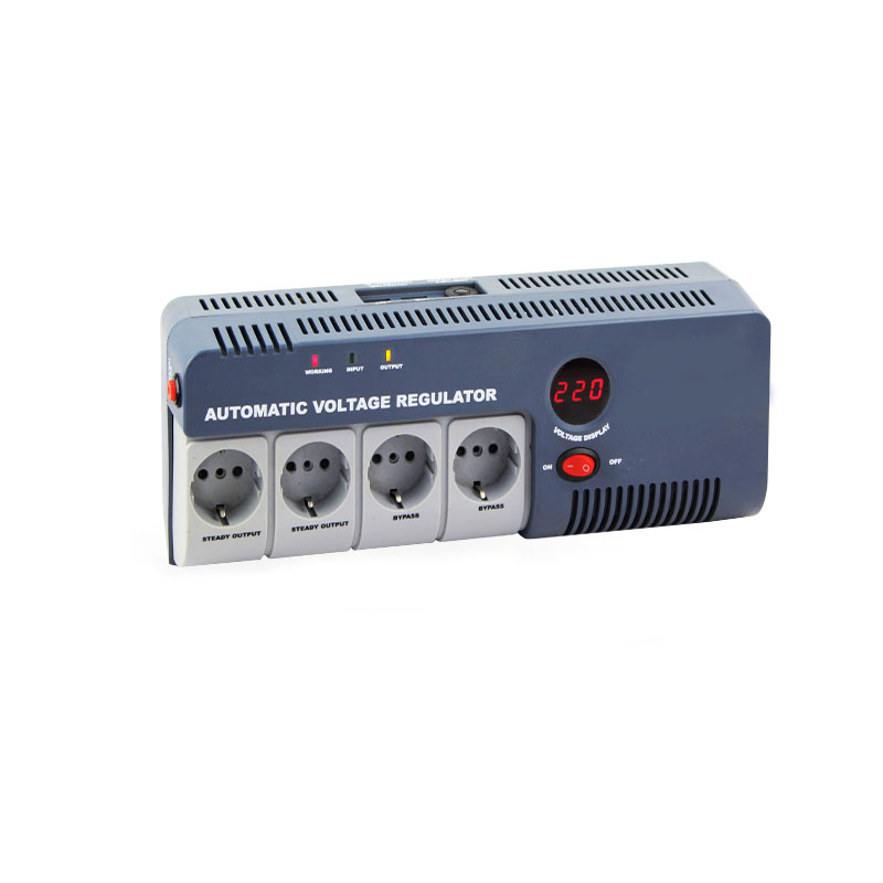 1500VA LED Relay Type Wall Mounted Full Automatic AC Voltage Regulator Digital AC Voltage Stabilizer SRW-1500