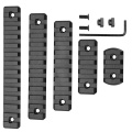 New M-lok Picatinny Rail Tactical 21mm Rifle Scope Mount Aluminum Rails Section Adapter 5 7 9 11 13 Slots Mlok Side Rail System