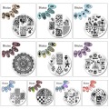 1pc 56 Designs Available Biutee Stamping Plate Lace Starfish & Shell Negative Space Leaves Flowers Animals Nail Template