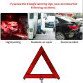 AOZBZ New Foldable Triangular Car Hazard Reflective Warning Sign Car Breakdown Emergency Reflector Durable Reflective ABS