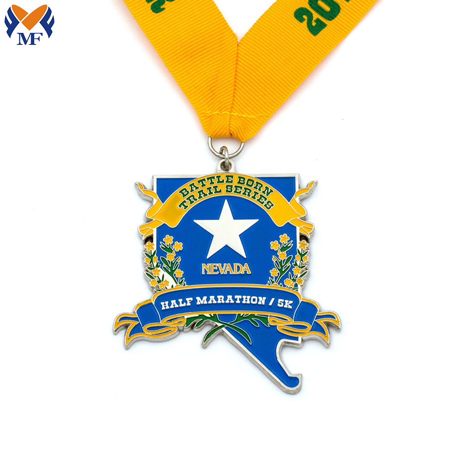 Half Marathon Enamel Medal