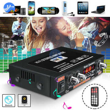 G30 Digital Home Amplifier Bluetooth HIFI Stereo Subwoofer Music Player Support FM TF AUX 2 Channel with Remote Control