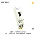 MKWCT-25M 2P 25A 220V/230V 50/60HZ Din rail Household ac contactor 2NO with manual control