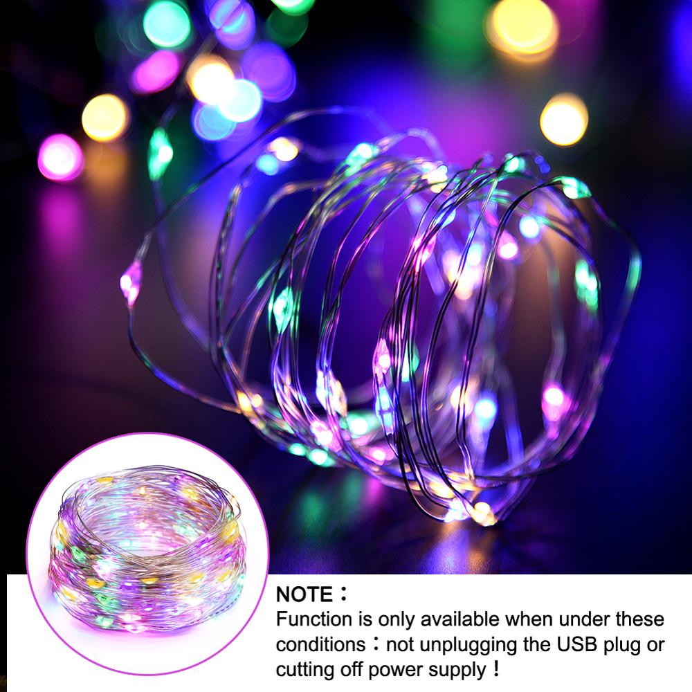 1m-10m USB LED Festoon String Light New Year's Street Garlands Outdoor Christmas Fairy Lights for Bedroom Window Wall Decoration