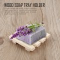 8 *7 cm Natural Wood Wooden Soap Dish Storage Tray Holder Bath Shower Plate Support Tray Shower Plate Wash Soap Bath