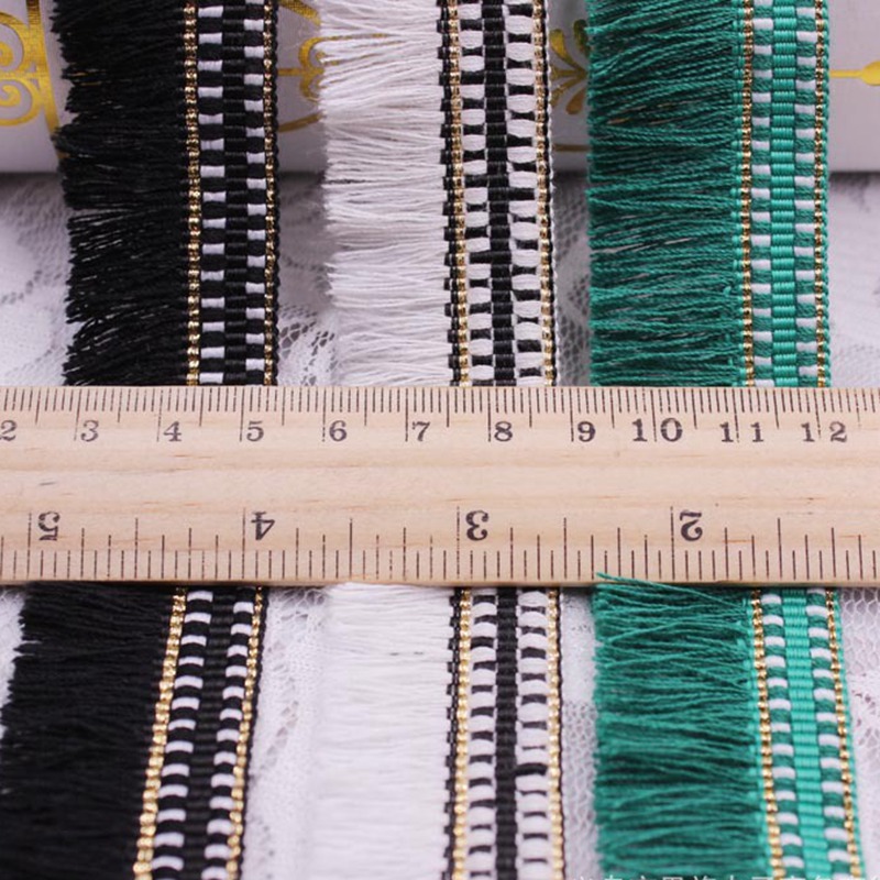 1Yards/Lot Silk Tassel Fringe Trim Lace Ribbon Lace Trim Embroidery Lace Fabric Sewing Garment Curtain Tassels for Jewelry Diy