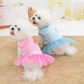 Funny Dog Clothes Fashion Small Dog Wedding Dress Skirt Puppy Clothing Pet Clothes striped flannel dog dress princess dress Hot
