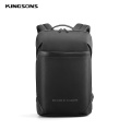 Kingsons Slim Laptop Backpack Men 15.6 inch Office Work Men Backpack Business Bag Unisex Black Ultralight Backpack Thin Mochila