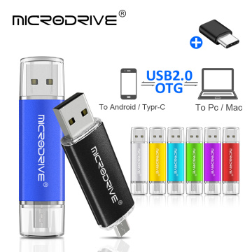 3 in 1 type-c OTG Pen Drive metal USB Flash Drive 16gb 32gb 64gb smart Memory sticks pendrive 128GB for Android phone tablet