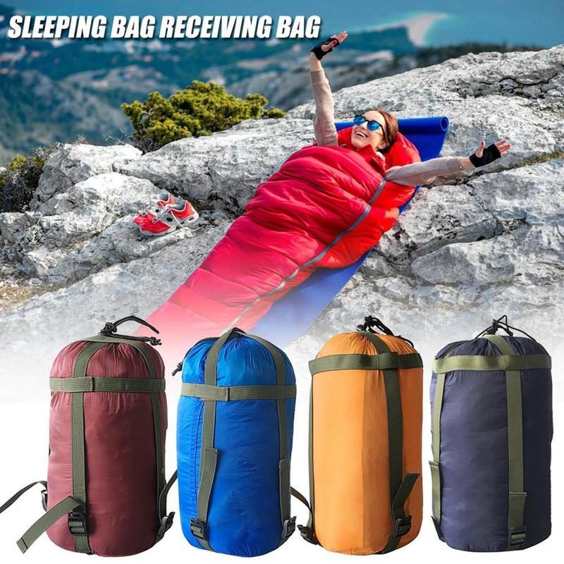 Outdoor camping sleeping bag compression bag casual cotton bag storage hammock D2T7