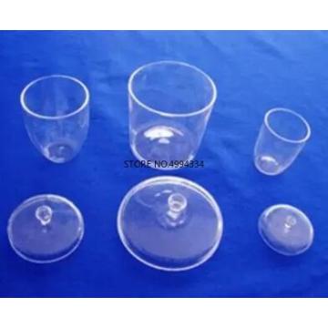 1pc/quartz glass crucible with cover for laboratory equipment