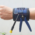 Polyester Magnetic Wristband Portable Tool Bag Electrician Wrist Tool Belt Screws Nails Drill Bits Holder Repair Tools