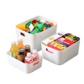 1Pcs Storage Box Household Plastic Storage Basket Desktop Ditty-Bag Commodity Shelf Three Sizes Multipurpose Storage Box