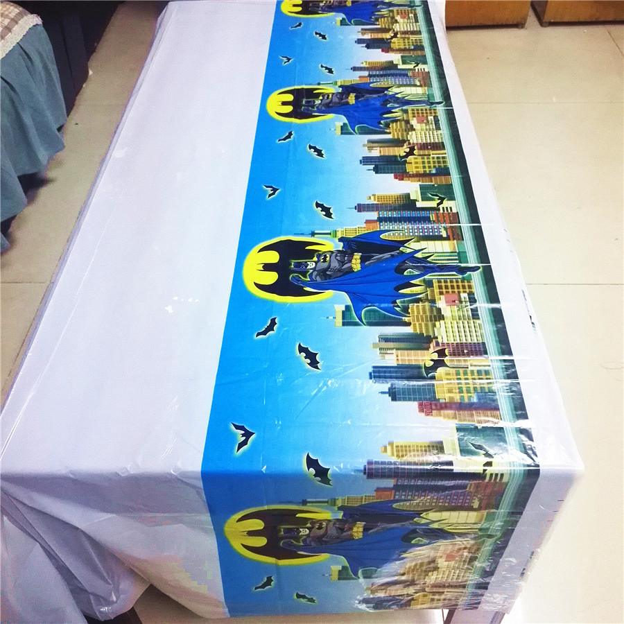 108cm*180cm Batman Birthday Party Decoration Kids Boys Event Party Supplies Batman Table Cloth For Birthday Party Tablecloth