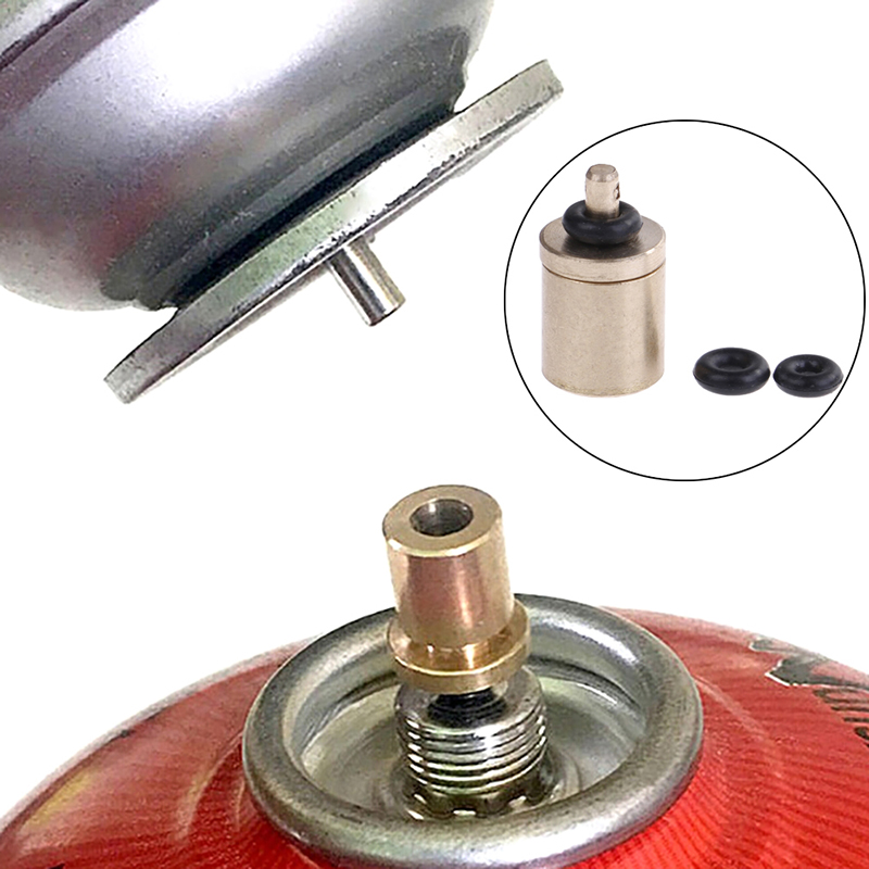 1pc Outdoor Universal Valves Connector Stove Gas Refill Adapter Cylinder Tank Acc Canister Tool Refillable Gas Adapter Stove