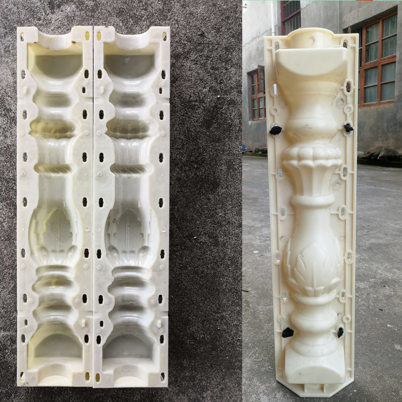 50cm/19.69in Short Good Precast Flower Flame Bottle Shape Traditional /Classic Durable Balcony Concrete Precast Baluster Mold