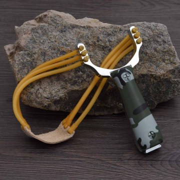 Slingshot Sling shot Aluminium Alloy Catapult Slingshot Camouflage Bow Outdoor Slingshot Hunting Bow GYH Professional Slingshot