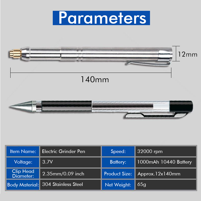 Rechargeable Mini Engraving Pen 60W 32000rpm Electric Grinder Sander Polisher DIY Engraver Carve Tool Power Tool Accessories