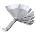 100A16 0.05-1mm Thickness Curved Steel Gapped Metric Filler Feeler Gauge Tool with 16pcs Blades for Woodworking Measurement