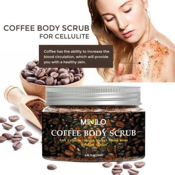 120ml Coffe Body Scrub Cream Dead Sea Salt For Exfoliating Moisturizing Whitening Dead Skin Removal Body Care