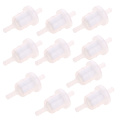 10 x Universal Petrol Motorcycle Inline Fuel Filter Fit 6mm Pipes
